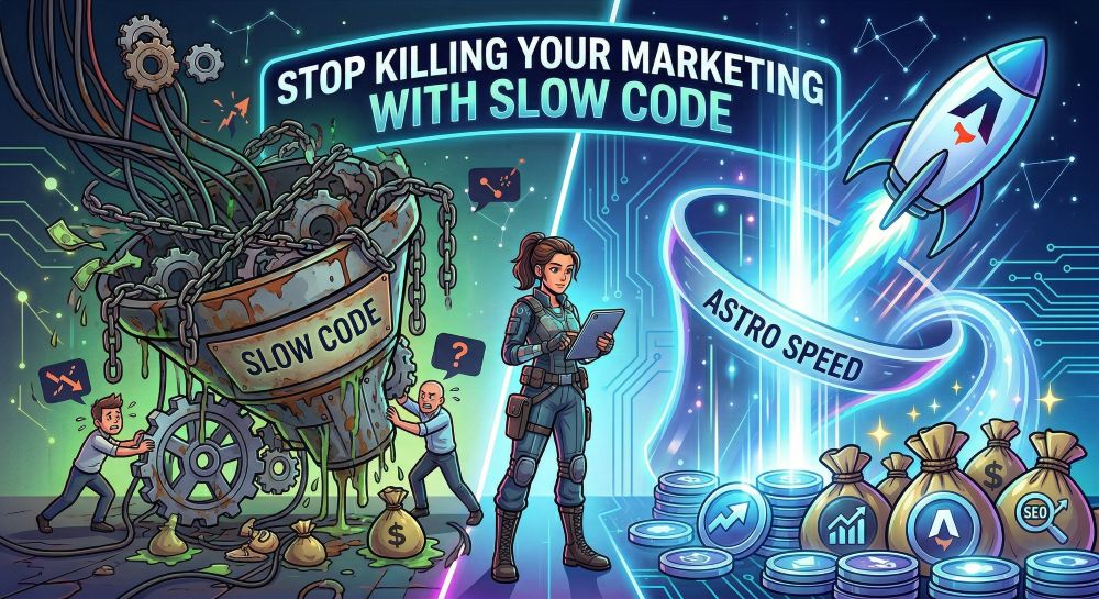 Revenue rocket with Astro site